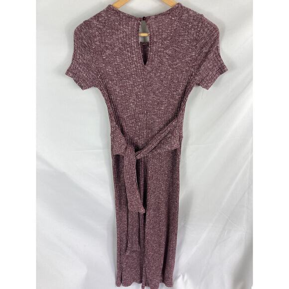 Lulus Purple Ribbed Jesamine Tie Sleeveless Jumpsuit Size Small - Picture 9 of 10